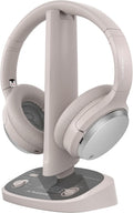 Avantree Crescendo 3D ¨C Casque TV sans Fil avec Son Surround 7.1, Mode Cin¨¦ma, Compatible avec Les Barres de Son HDMI, 60 H d¡¯Autonomie, Batterie Rempla?able(Beige Temp¨ºte De Sable)