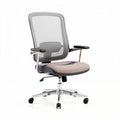 Chaise de bureau ergonomique en filet avec accoudoirs et base en métal 45 x 60 x 90cm