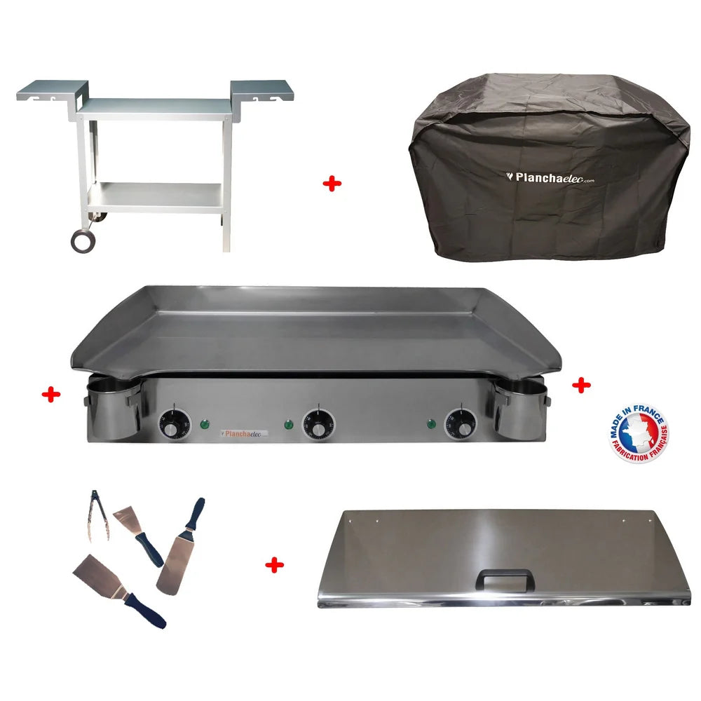 Pack plancha ¨¦lectrique  Lux 830 Inox - Chariot Od¨¦on 831 Planchaelec(SELLER_2026_64434)