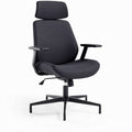 Chaise de bureau ergonomique en tissu gris réglable 45 x 60 x 100cm
