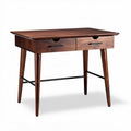 Bureau en bois marron avec deux tiroirs dimensions 120 x 60 x 75cm