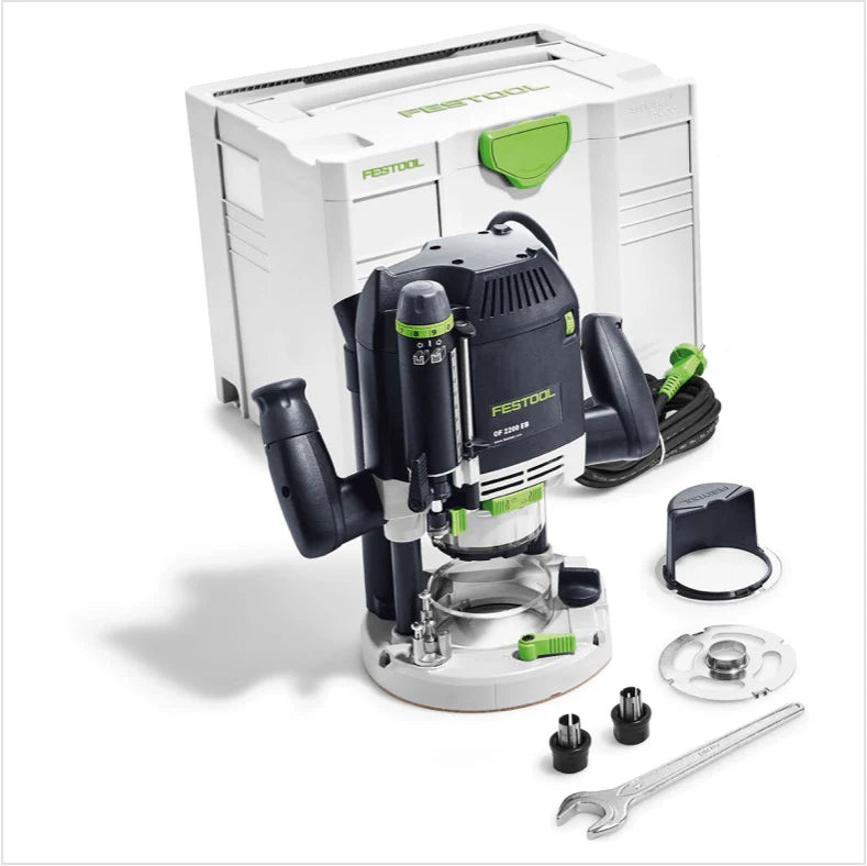 Festool OF 2200 EB-Plus D¨¦fonceuse 2200W course 80mm (574349) + Accessoires + Coffret Systainer(d¨¦faut)