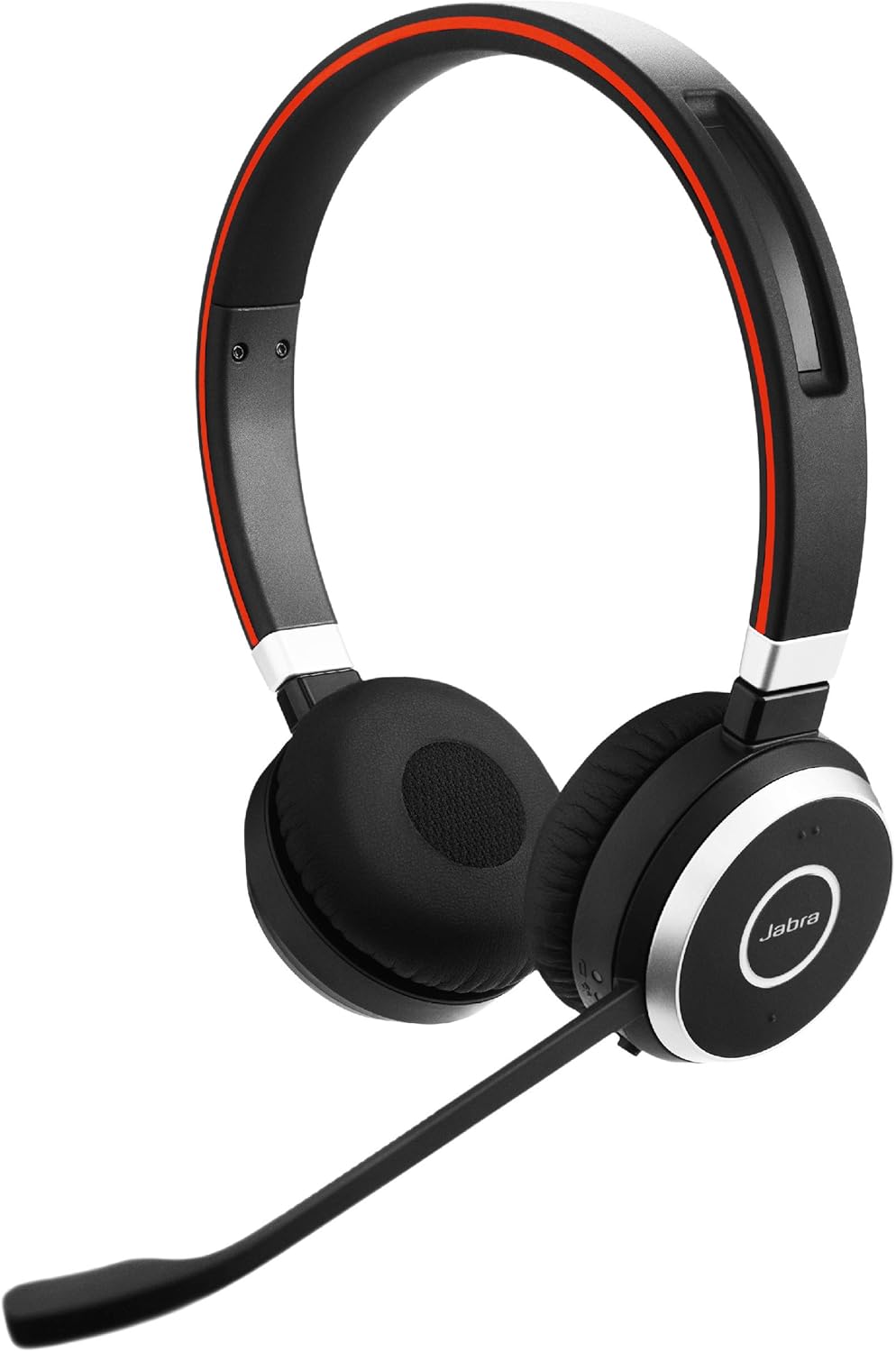 Jabra Evolve 65 Wireless Stereo On-Ear Headset ¨C Unified Communications Optimised Headphones With Long-Lasting Battery ¨C USB Bluetooth Adapter ¨C Black(Noir)