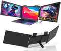 Moniteur pour Ordinateur Portable 14 FHD 1080P IPS, Triple ¨¦cran Portatif USB C, Extension ¨¦cran pour Ordinateur Portable 14-16 Compatible avec Mac, Windows, Chrome, Switch, PS45