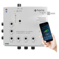 Amplificateur Tv D Home Int¨¦rieur 6 Sorties 23Db Connect¨¦ Filtr¨¦ 4G 5G App Mobile Tv Finder(Blanc)