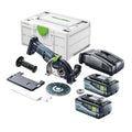 Festool DSC-AGC 18-125 FH EB-Basic Syst¨¨me de tron?onnage ¨¤ main libre sans fil 18 V 125 mm Brushless + 2x batterie 8,0 Ah + chargeur rapide + Systainer(d¨¦faut)