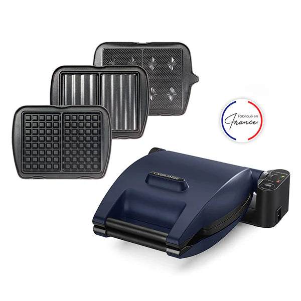 Gaufrier ¨¦lectrique 3 plaques Premium Gaufres? bleu abysse 1200 W Lagrange(OPERATOR_275060)