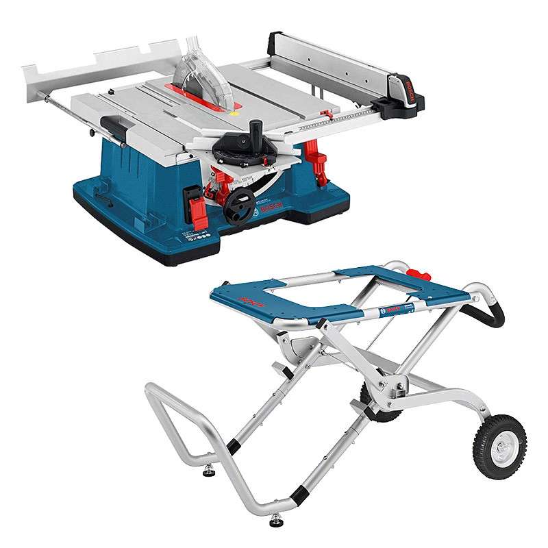 Scie sur Table BOSCH GTS 10 XC Professional ? 254mm 2000W + Support de travail BOSCH GTA 60 W Professional