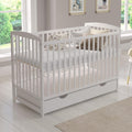 Love For Sleep lit b¨¦b¨¦ ¨¦volutif en bois blanc 120 ¡Á 60 cm avec matelas mousse, tiroir, barri¨¨re de s¨¦curit¨¦ et protections en silicone, mod¨¨le Jacob(Blanc)