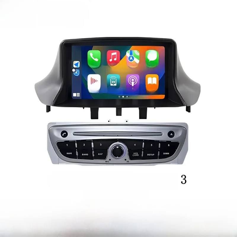 Android 13 Auto Radio pour Renault Megane 3 Fluence Samsung SM3 2008 - 2014 voiture multim¨¦dia GPS(Noir/Argent)