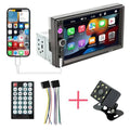 Swarey Autoradio Bluetooth Carplay avec Cam¨¦ra de Recul 7 pouces ¨¦cran tactile Mirror link Fm(Noir/Argent)