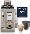 De¡¯Longhi Rivelia - Perfetto Machine ¨¤ Caf¨¦ Automatique, Mousseur ¨¤ Lait Classique, 8 Boissons Enregistr¨¦es, ¨¦cran Tactile Couleur, R¨¦servoir ¨¤ Grains de Caf¨¦ Interchangeables, Noir (EXAM440.35.BG)(Noir/Beige)