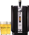Tireuse ¨¤ Bi¨¨re PerfectDraft HD3720/26 + 2 Verres 50cl - Id¨¦e Cadeau(Noir/Argent)
