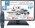 Unispectra ? 19¡± Smart TV (webOS) avec T¨¦l¨¦commande Magique 12v HDR 230v 24v TV TNT et Tuner Sat 3xHDMI 2xUSB. T¨¦l¨¦viseurs 12V pour Camping-Cars, caravanes, fourgonnettes, Bateaux(Noir)