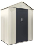 habitat et jardin Abri de Jardin m¨¦tal Nebraska(Beige/Noir)